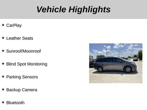 Used 2019 Toyota Sienna XLE w/ XLE Navigation Package FWD image 5