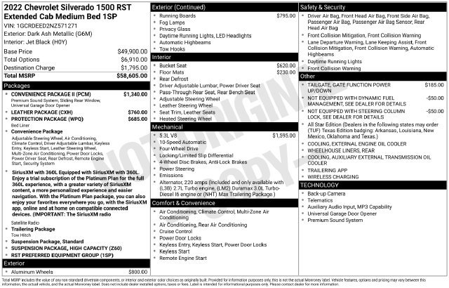 Used 2022 Chevrolet Silverado 1500 RST w/ Convenience Package II AWD/4WD image 6