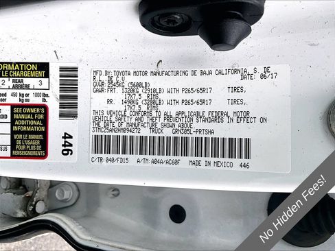 Used 2017 Toyota Tacoma TRD Sport w/ Premium & Technology Package AWD/4WD image 30