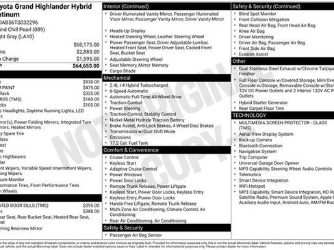 Used 2026 Toyota Grand Highlander AWD Hybrid image 41