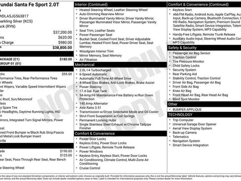 Used 2018 Hyundai Santa Fe Sport w/ Cargo Package image 6