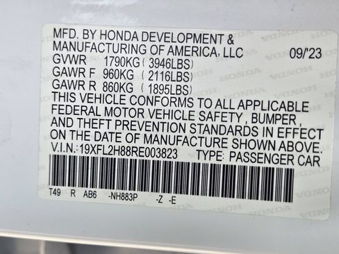 Certified 2024 Honda Civic Sport image 31