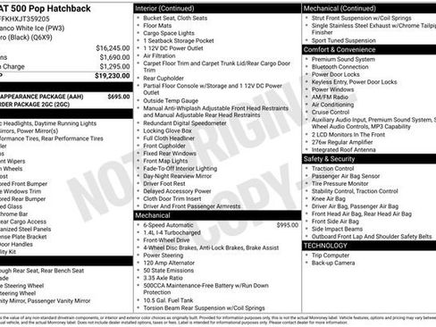 Used 2018 FIAT 500 Pop w/ Urbana Appearance Package image 10