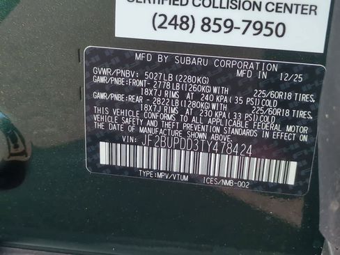 New 2026 Subaru Outback Limited AWD/4WD image 36