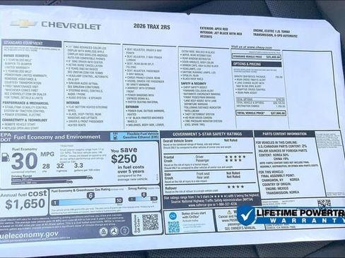 New 2026 Chevrolet Trax RS image 14