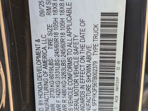 New 2026 Honda Ridgeline RTL image 21