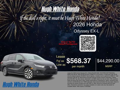 New 2026 Honda Odyssey EX-L