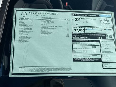 New 2026 Mercedes-Benz CLE 53 AMG 4MATIC Cabriolet image 28
