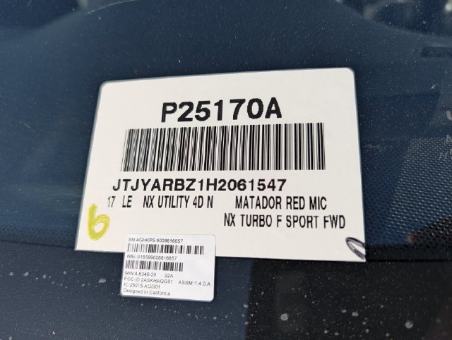 Used 2017 Lexus NX 200t FWD w/ Accessory Package 2 image 37
