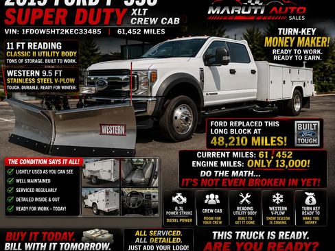 Used 2019 Ford F550 4x4 Crew Cab Super Duty w/ XLT Value Package image 55