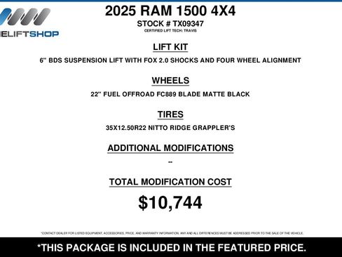 Used 2025 RAM 1500 Laramie w/ Laramie Southwest Edition AWD/4WD image 2
