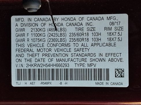 Certified 2017 Honda CR-V EX image 28