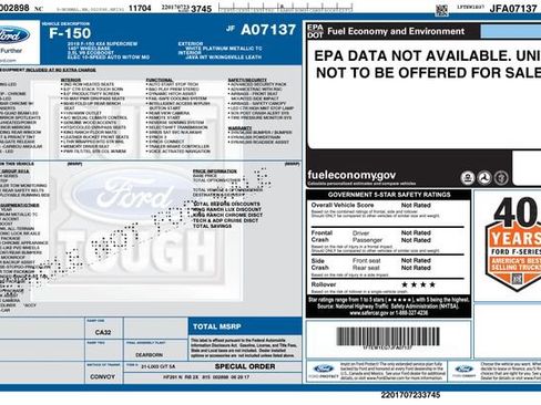 Used 2018 Ford F150 King Ranch w/ Equipment Group 601A Luxury image 15