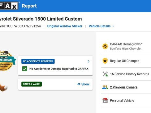 Used 2022 Chevrolet Silverado 1500 Custom RWD image 7