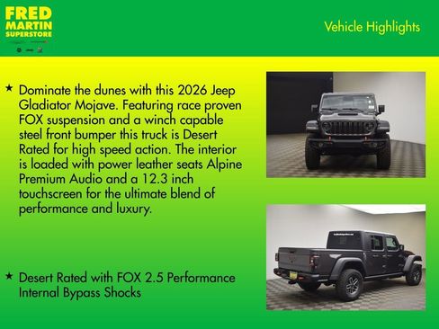 New 2026 Jeep Gladiator Mojave w/ Steel Bumper Group image 7