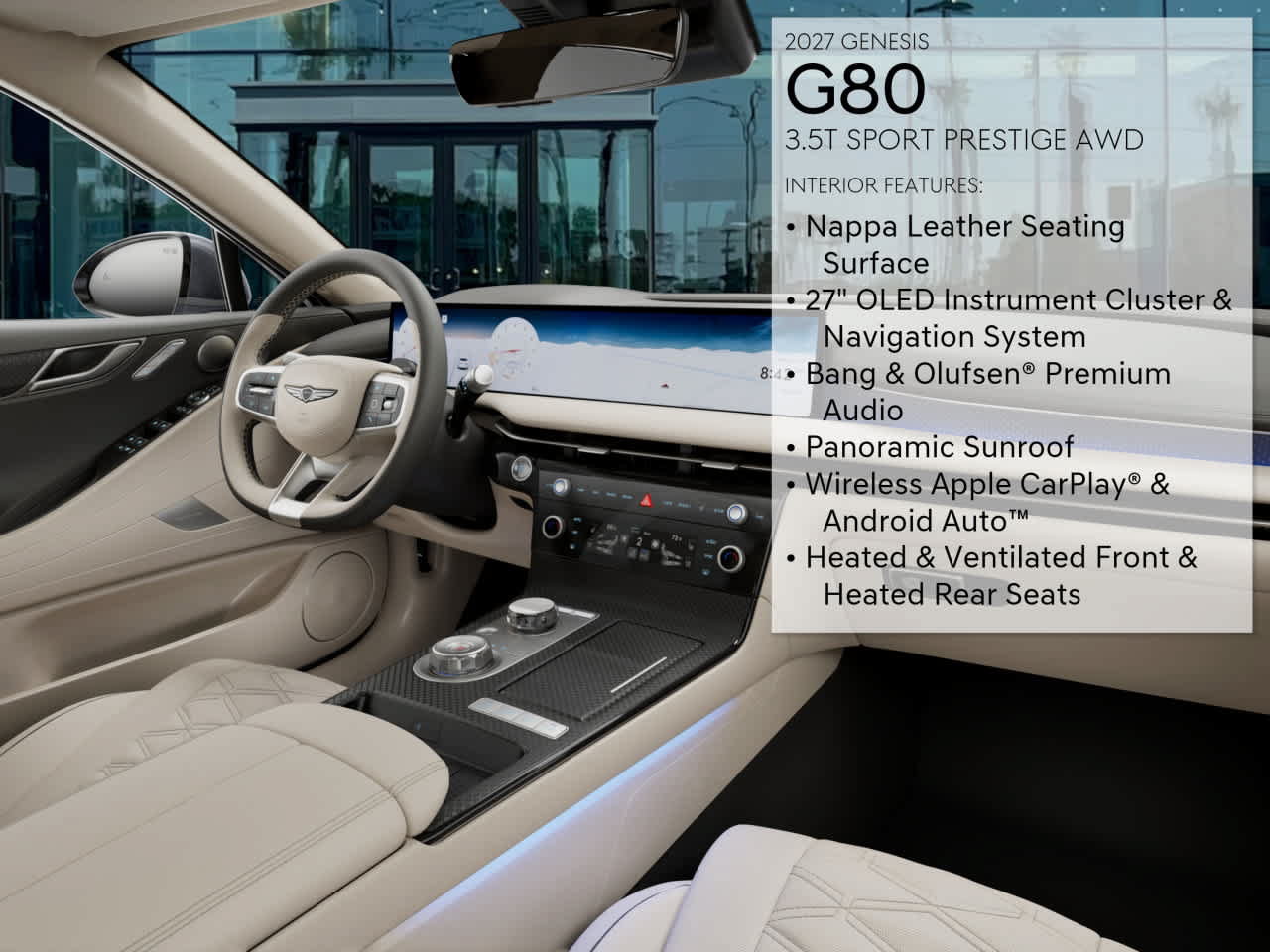 New 2027 Genesis G80 3.5T Sport Prestige AWD/4WD image 17