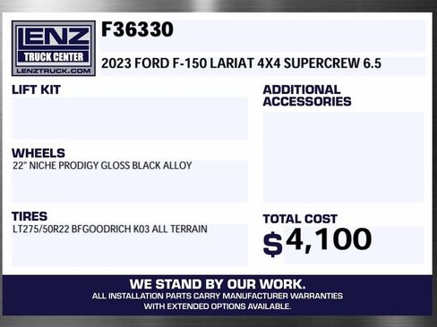 Used 2023 Ford F150 Lariat w/ Equipment Group 502A High AWD/4WD image 2