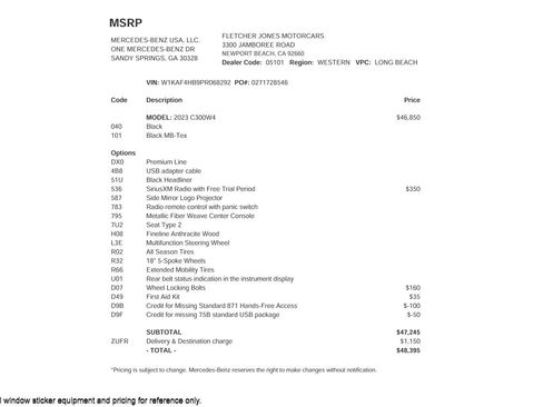 Certified 2023 Mercedes-Benz C 300 4MATIC Sedan image 3