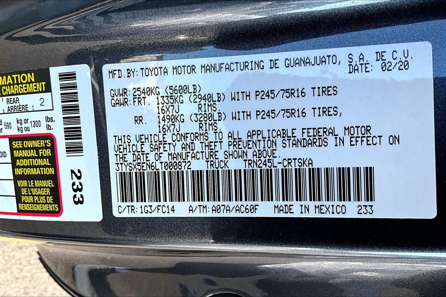 Used 2020 Toyota Tacoma SR5 w/ SR5 Appearance Package (SM) AWD/4WD image 29