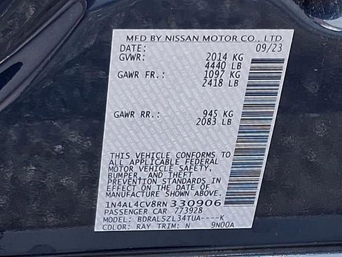 Certified 2024 Nissan Altima 2.0 SR image 30