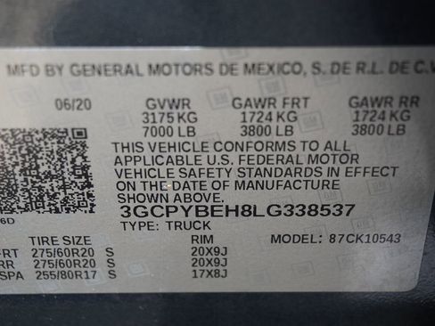 Used 2020 Chevrolet Silverado 1500 Custom w/ Custom Value Package AWD/4WD image 33