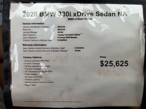 Used 2020 BMW 330i xDrive Sedan w/ M Sport Package AWD/4WD image 20