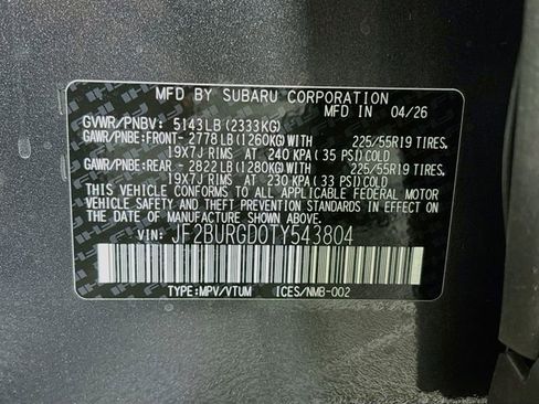 New 2026 Subaru Outback Limited XT AWD/4WD image 33