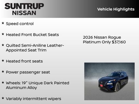 New 2026 Nissan Rogue Platinum w/ Platinum Premium Package image 34