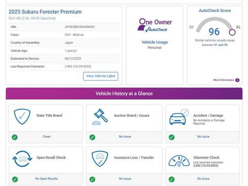 Used 2025 Subaru Forester Premium image 21
