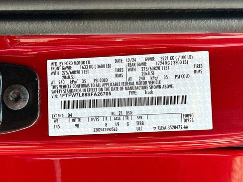 Certified 2025 Ford F150 Platinum w/ Equipment Group 702A High AWD/4WD image 27