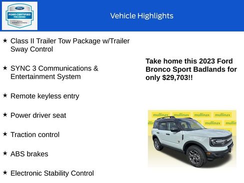 Used 2023 Ford Bronco Sport Badlands image 10