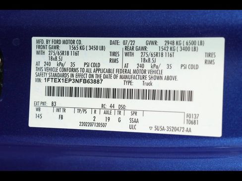 Used 2022 Ford F150 XLT w/ Equipment Group 302A High AWD/4WD image 35