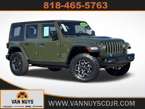 Used 2022 Jeep Wrangler Unlimited Rubicon 4xe w/ Steel Bumper Group image 1