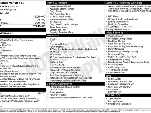 Certified 2025 Hyundai Venue SEL image 30
