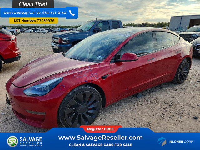 Used 2021 Tesla Model 3 Performance AWD/4WD image 1