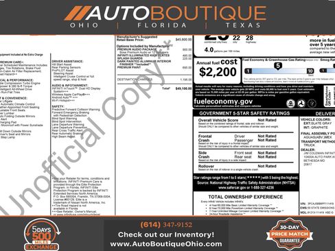 Used 2023 INFINITI QX50 Luxe AWD/4WD image 1
