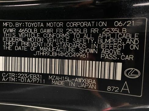 Used 2021 Lexus UX 250h F Sport w/ F Sport Premium Package AWD/4WD image 24