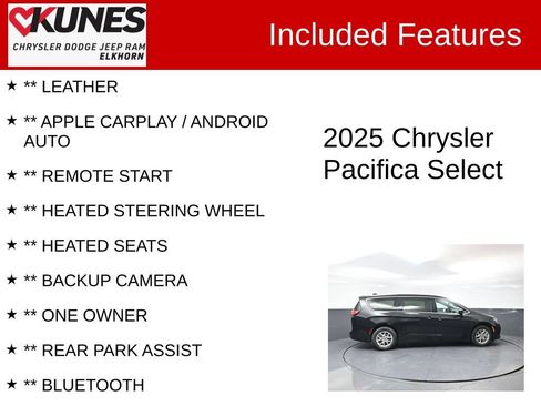 Used 2025 Chrysler Pacifica Select FWD image 2