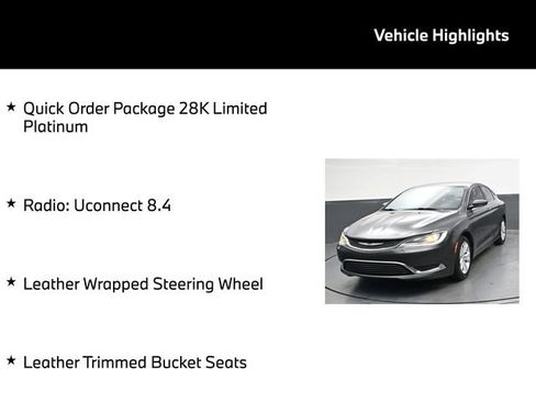 Used 2017 Chrysler 200 Limited Platinum FWD image 5