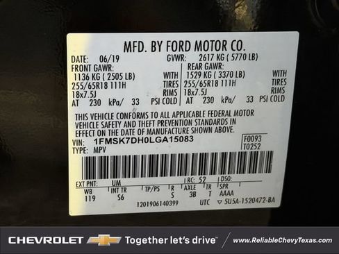 Used 2020 Ford Explorer XLT w/ Equipment Group 202A RWD image 38
