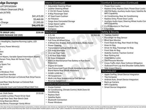 New 2023 Dodge Durango AWD w/ Skid Plate Group image 15