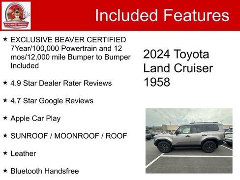 Used 2024 Toyota Land Cruiser AWD/4WD image 5