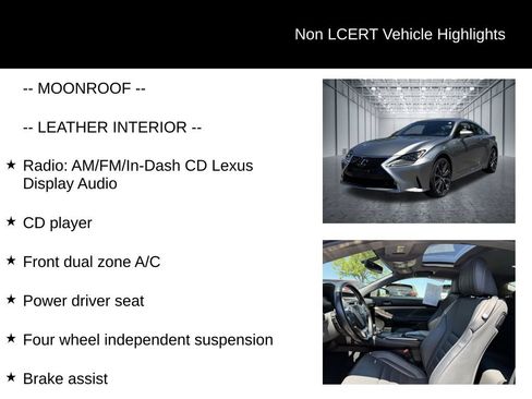 Used 2017 Lexus RC 300 AWD w/ Premium Package image 25