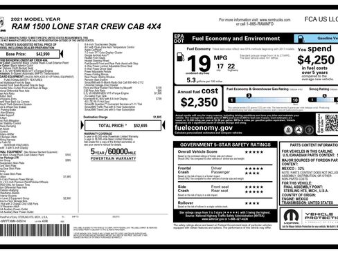 Used 2021 RAM 1500 Lone Star image 3