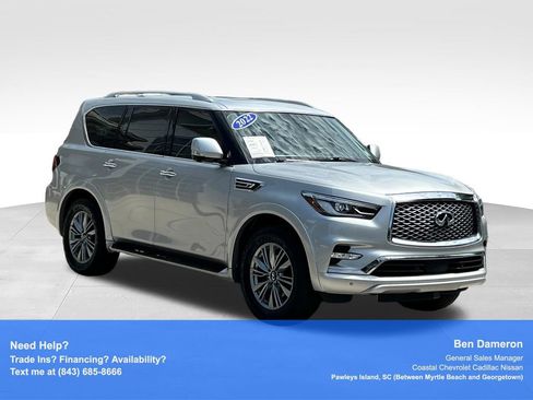 Used 2022 INFINITI QX80 Luxe w/ All-Season Package AWD/4WD image 3