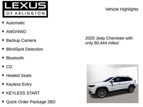 Used 2020 Jeep Cherokee Latitude Plus w/ Cold Weather Group AWD/4WD image 7