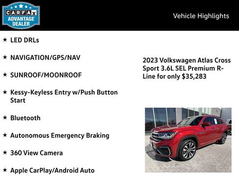 Certified 2023 Volkswagen Atlas Cross Sport SEL Premium R-Line image 4