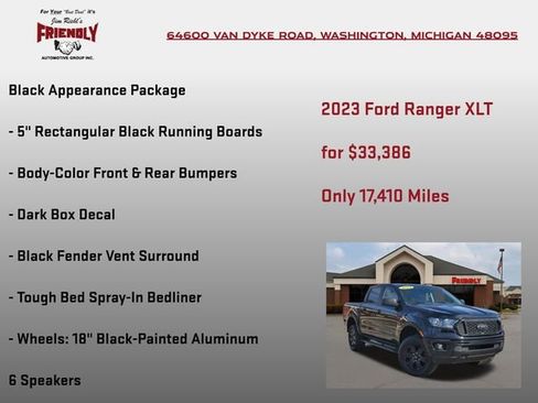 Used 2023 Ford Ranger XLT w/ Equipment Group 301A Mid image 15