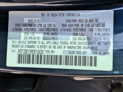 Used 2021 MAZDA CX-9 Grand Touring AWD/4WD image 37