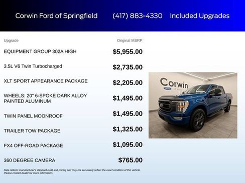 Certified 2023 Ford F150 XLT w/ Equipment Group 302A High AWD/4WD image 6